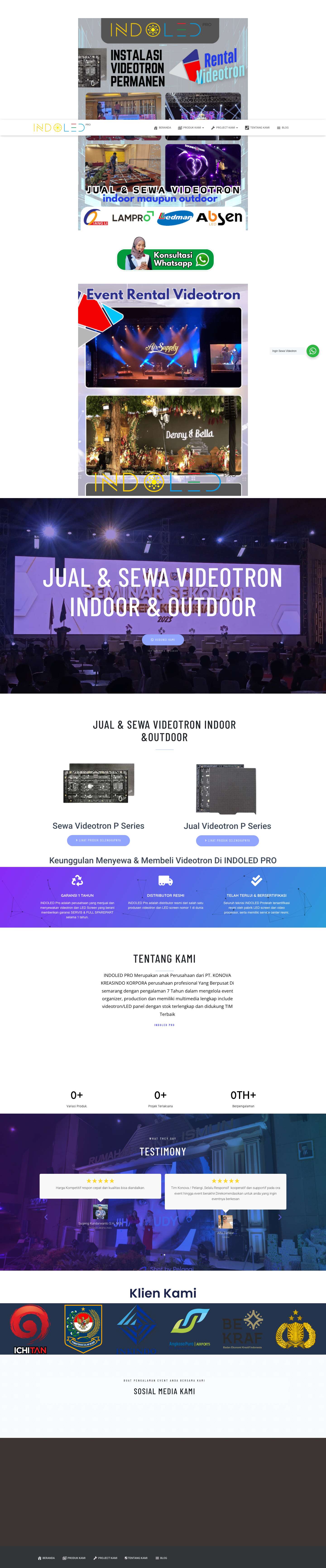 Beranda - INDOLED Pro - Full Screenshot