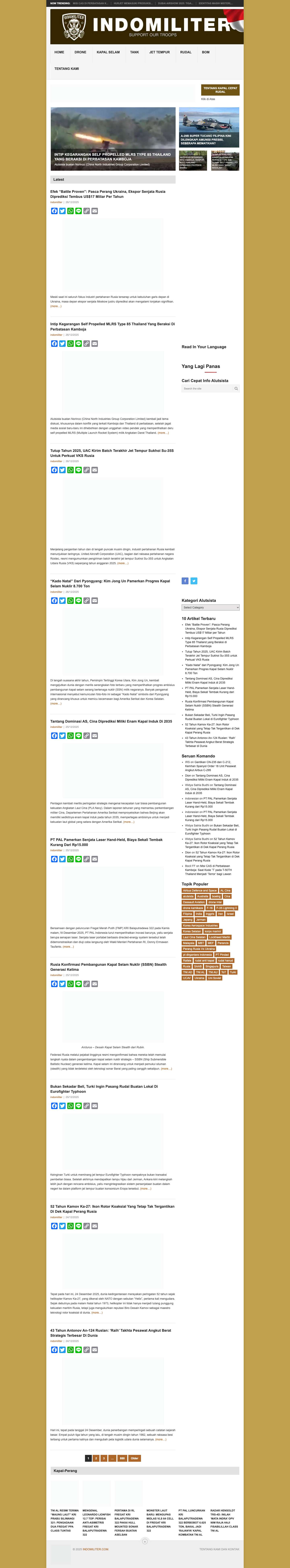 Mengupas Informasi Persenjataan Militer Indonesia - Full Screenshot