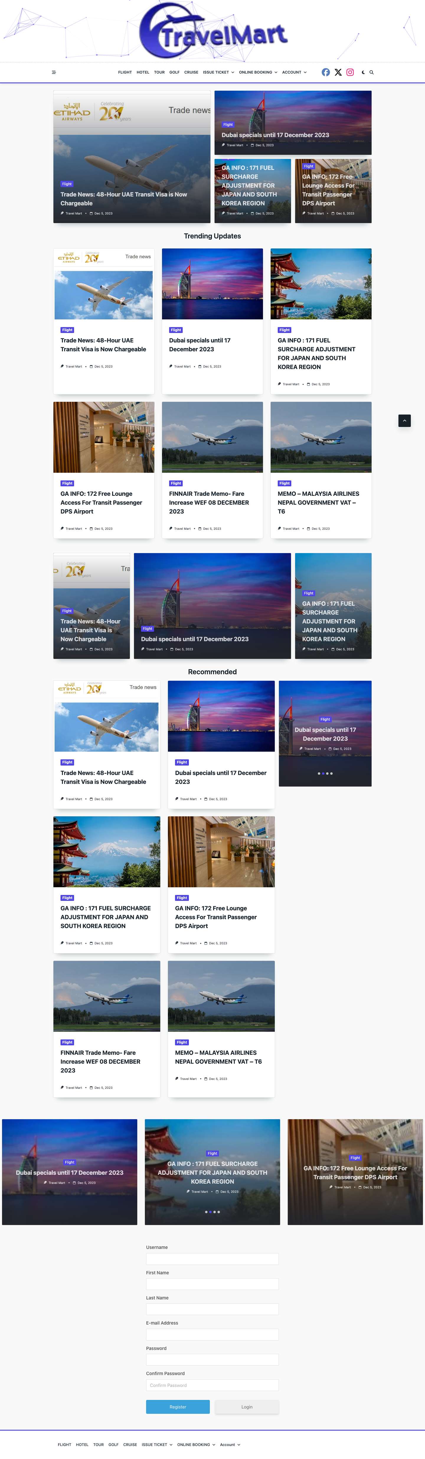 TravelMart – The Travel Wholesaler - Full Screenshot