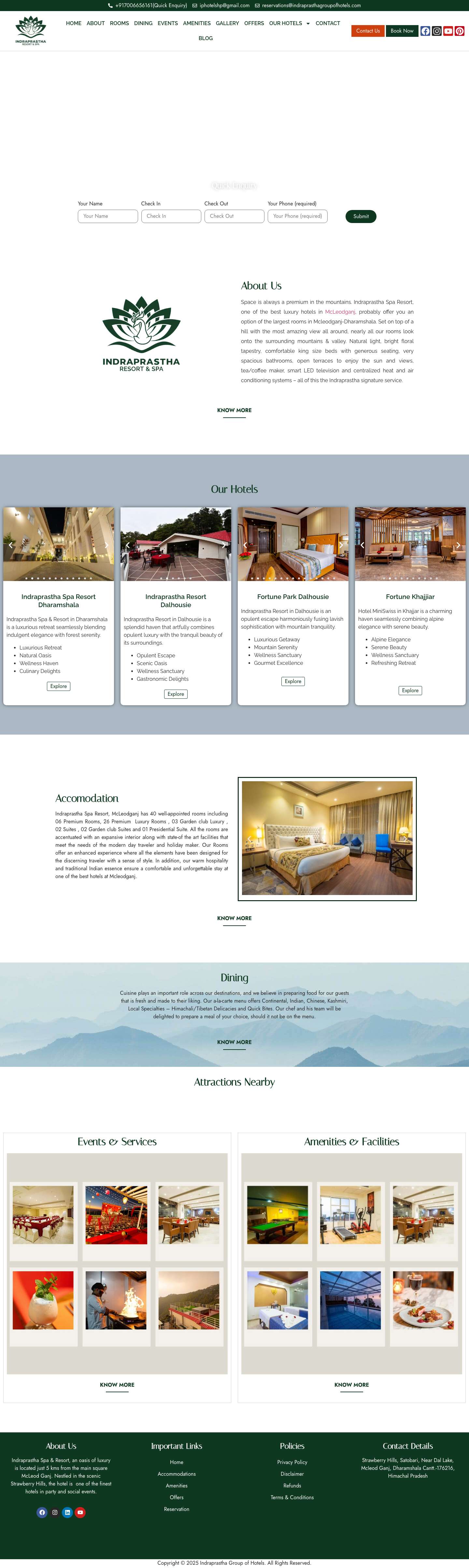Indraprastha Spa Resort - Hotel in McleodganjEnquiry LinkEnquiry LinkEnquiry LinkEnquiry LinkEnquiry Link - Full Screenshot