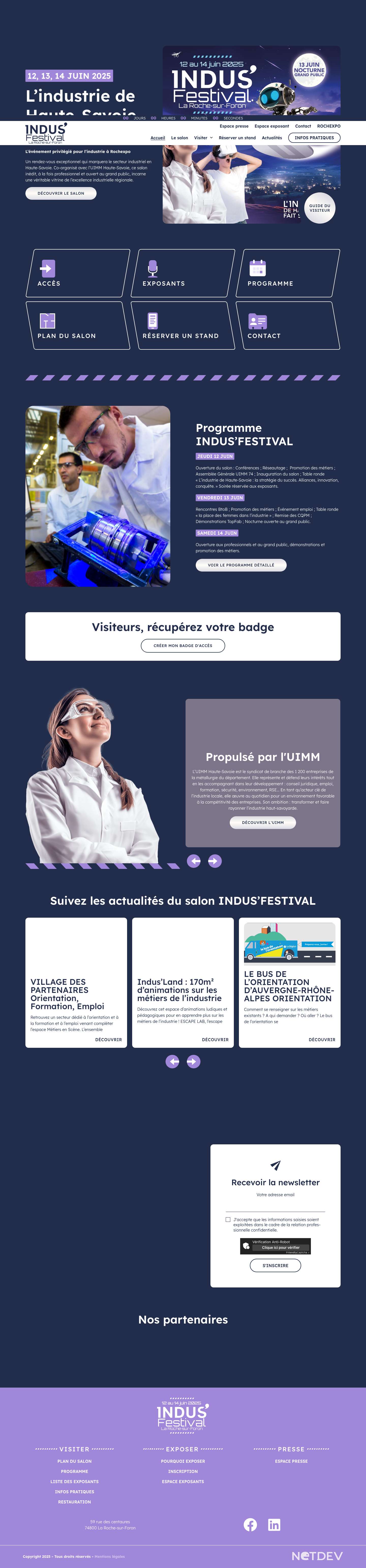 Festival industrie la Roche-sur-Foron - INDUS'FESTIVAL - Full Screenshot