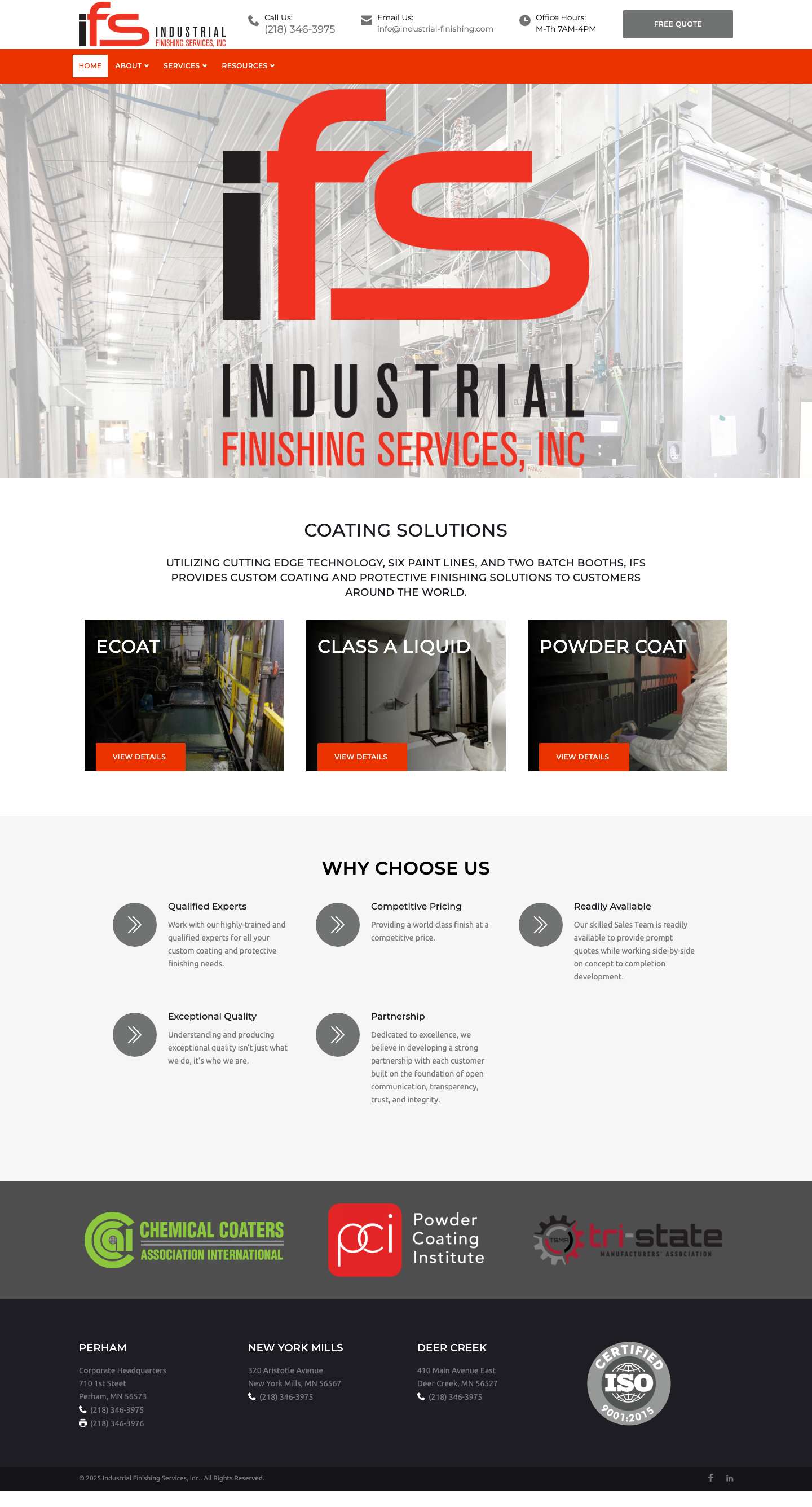 Home - Industrial Finishing Services, Inc.Home - Industrial Finishing Services, Inc. - Full Screenshot