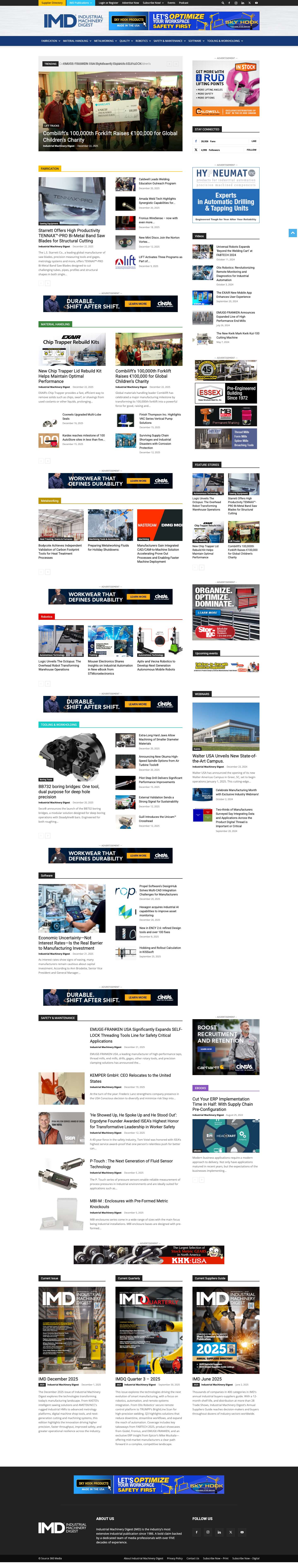 IndMacDig | Industrial Machinery Digest | The Industry's Most Extensive Industiral Digest - Full Screenshot