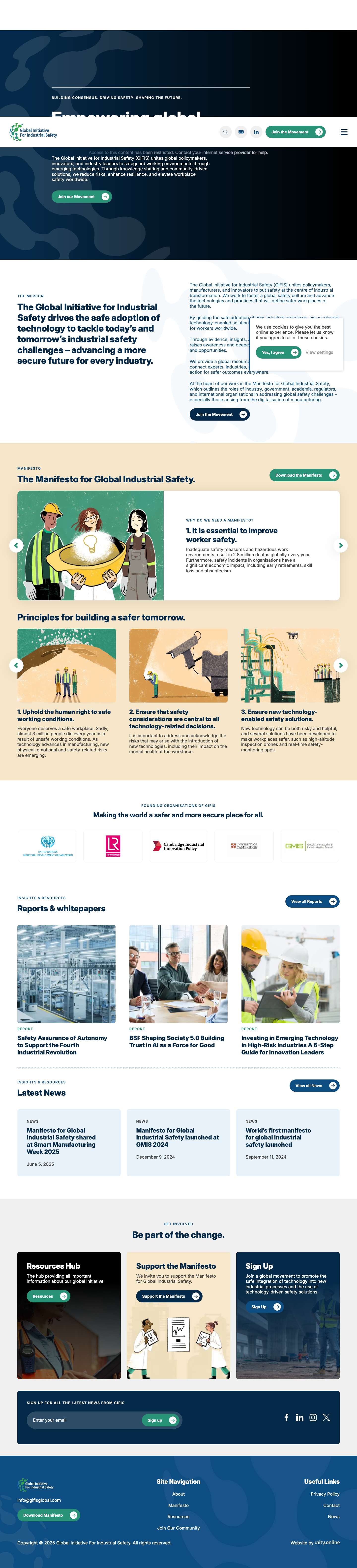 GIFIS | Advancing Workplace Safety Through Technology - Full Screenshot