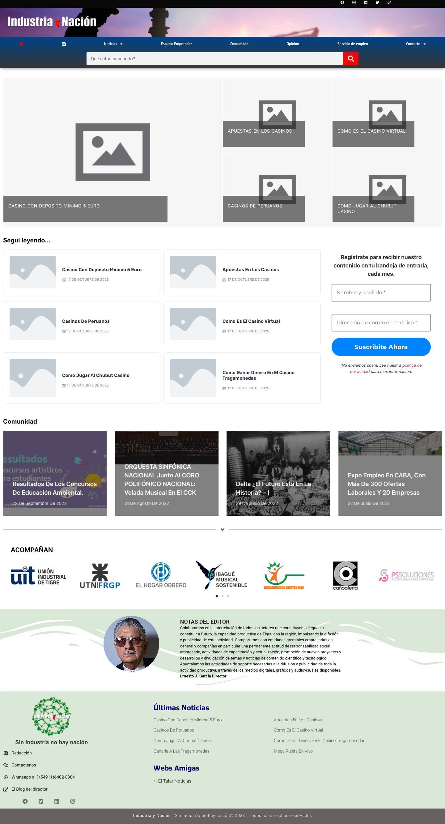 - Industria y Nación - Sin industria no hay nación - Full Screenshot