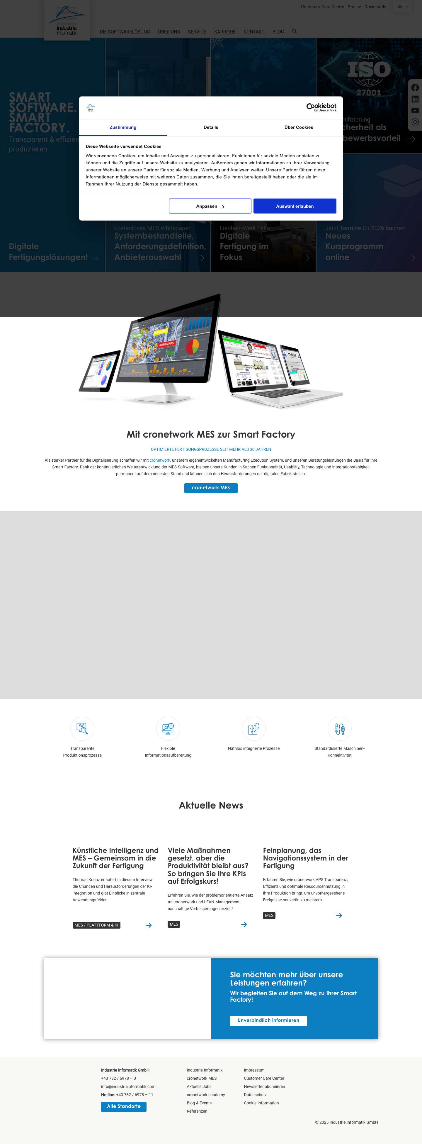 Die digitale Fertigung von morgen - Full Screenshot