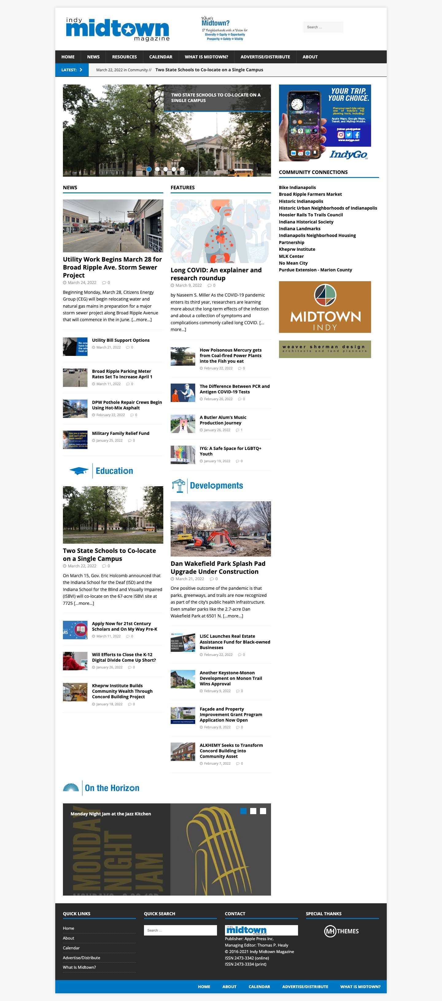 Indy Midtown Magazine - Full Screenshot
