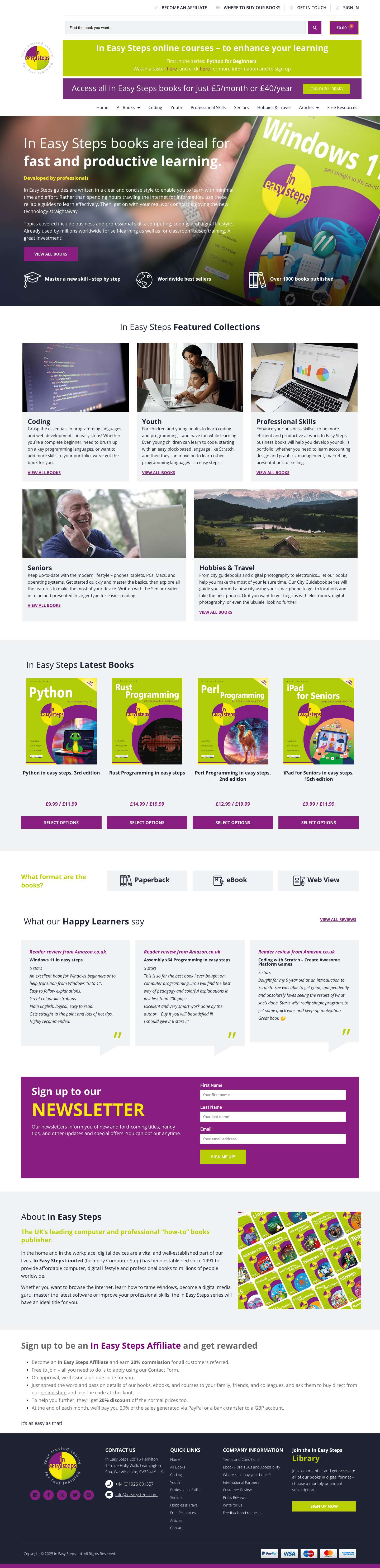 In Easy Steps - Your trusted source for fast learning - Full Screenshot