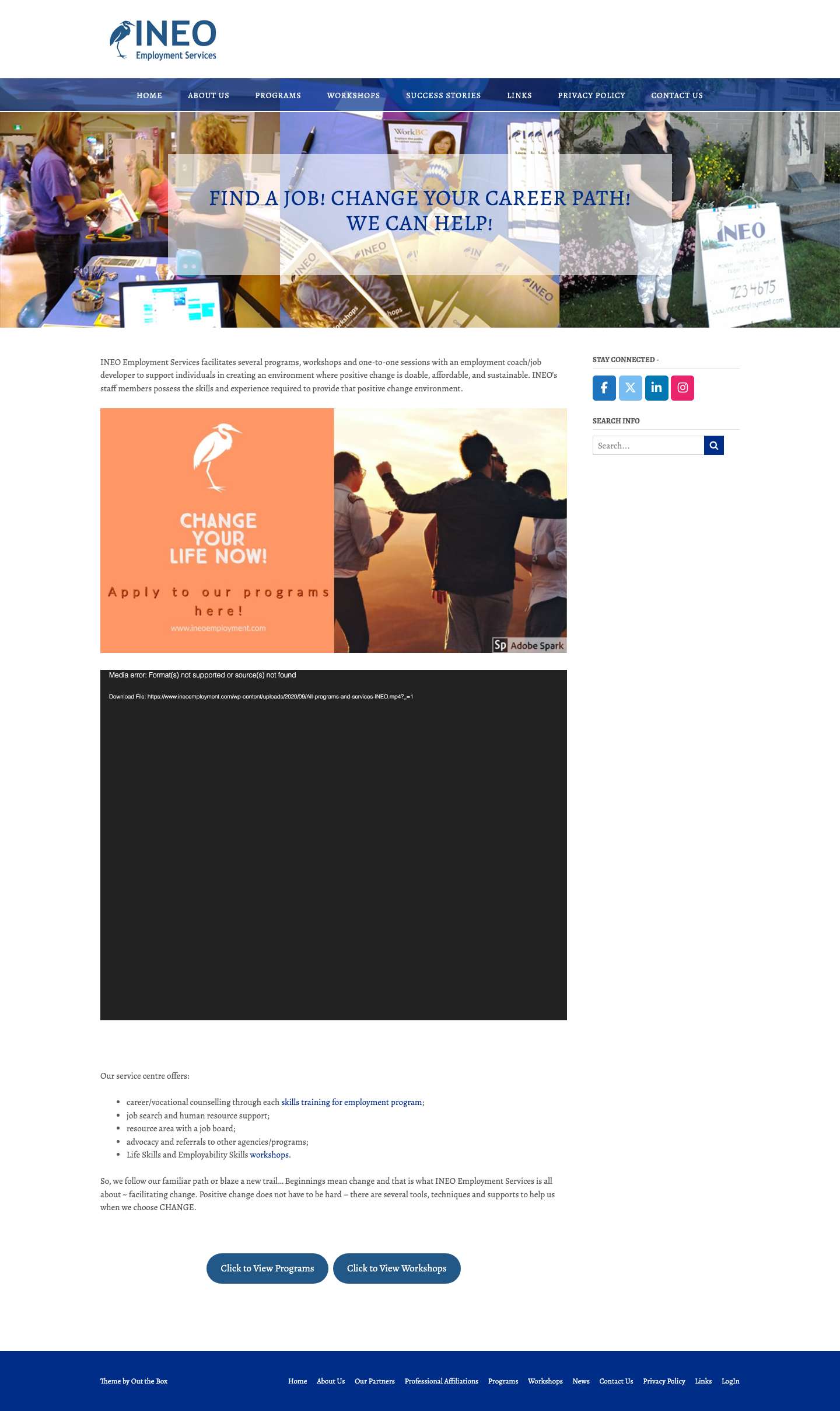 Home - INEO Employment Services - Full Screenshot