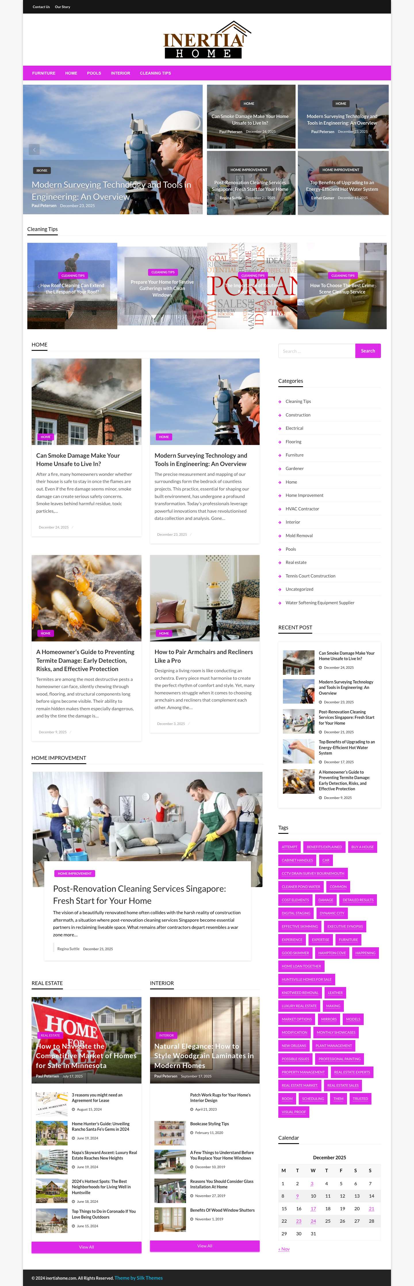 Inertia Home | Home Improvement Blog - Full Screenshot