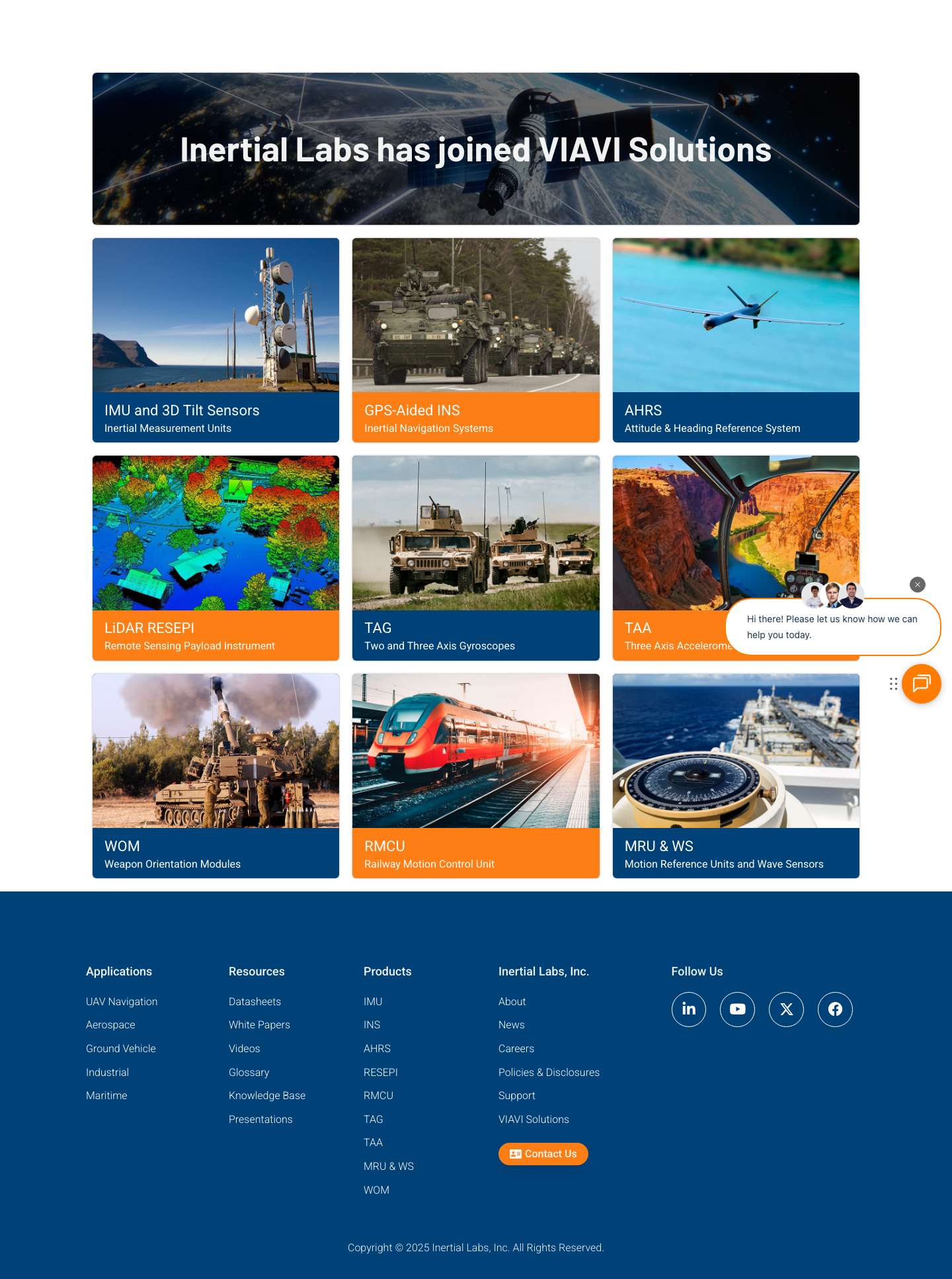 Inertial Labs – IMU, AHRS, INS, MRU, LiDAR RESEPI, WOM - Full Screenshot