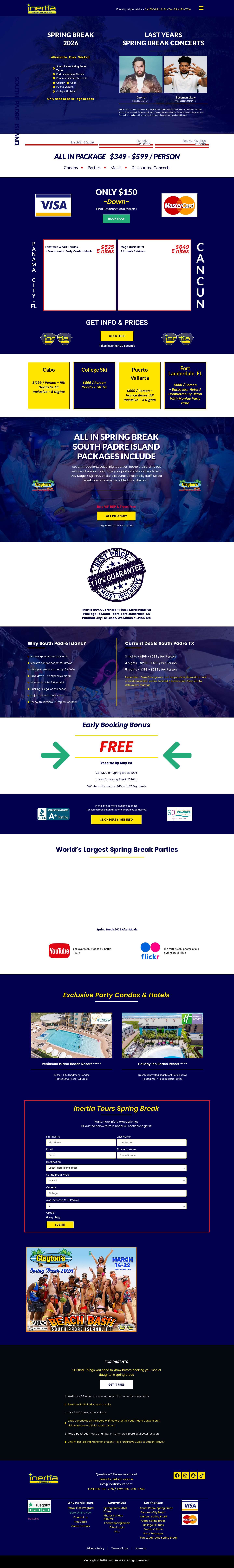 College Spring Break | Spring Break 2026 - Full Screenshot