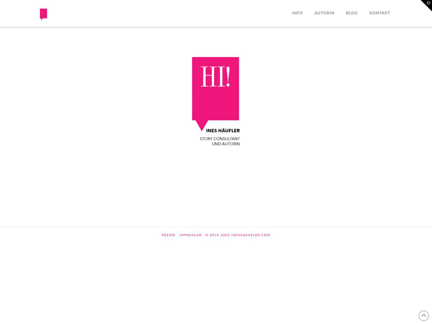 Ines Häufler | Autorin und Storytelling Expertin - Full Screenshot