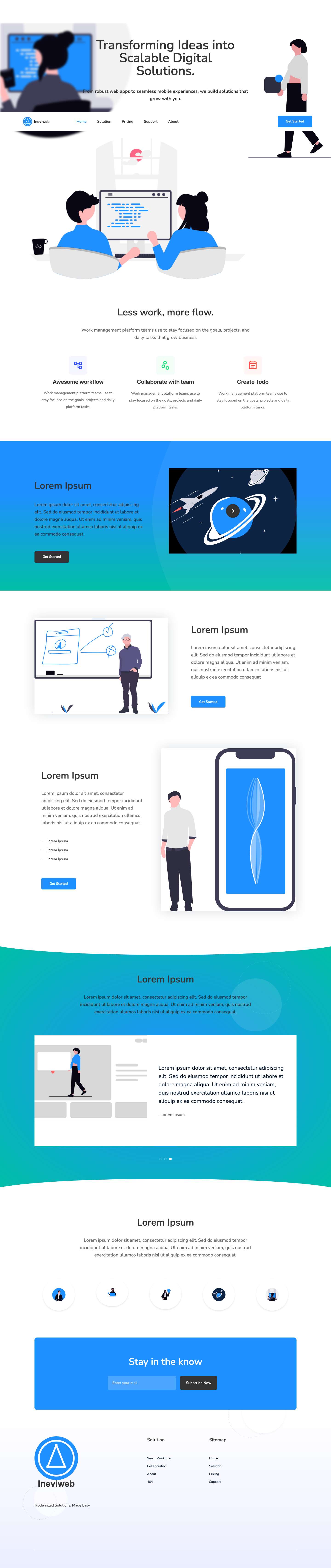 Ineviweb – Modernized Solutions - Full Screenshot