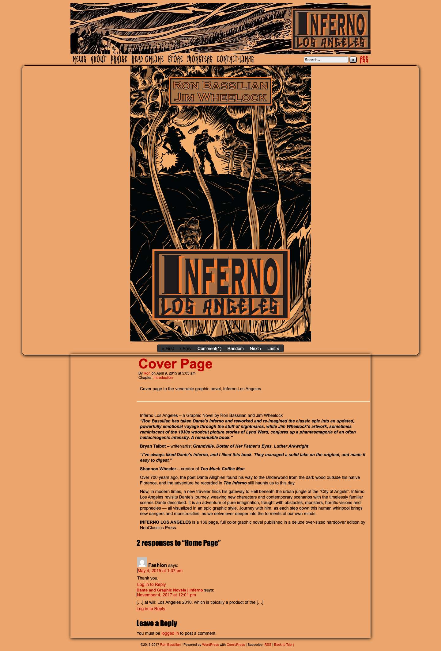 Inferno Los Angeles – Inferno Los Angeles – the online comic - Full Screenshot