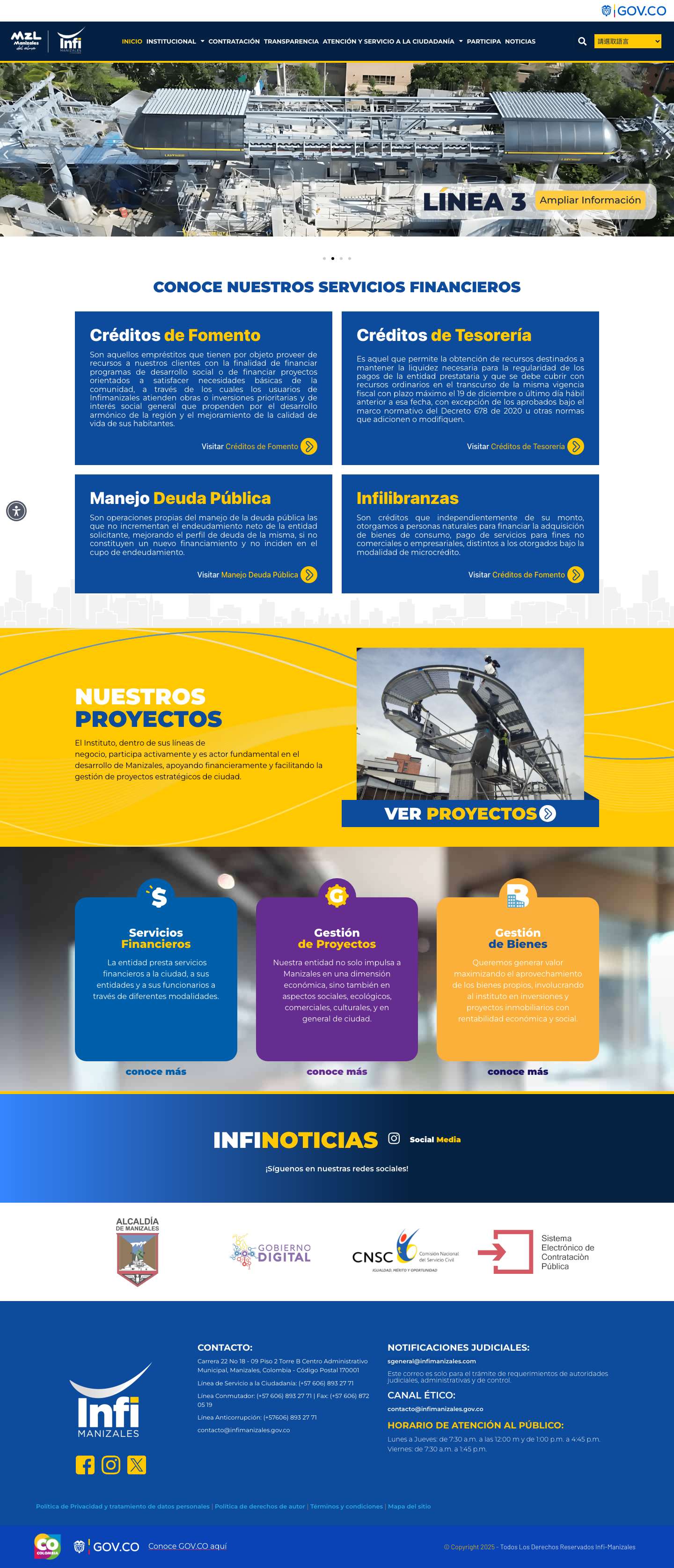 inicio - InfiManizales - Full Screenshot