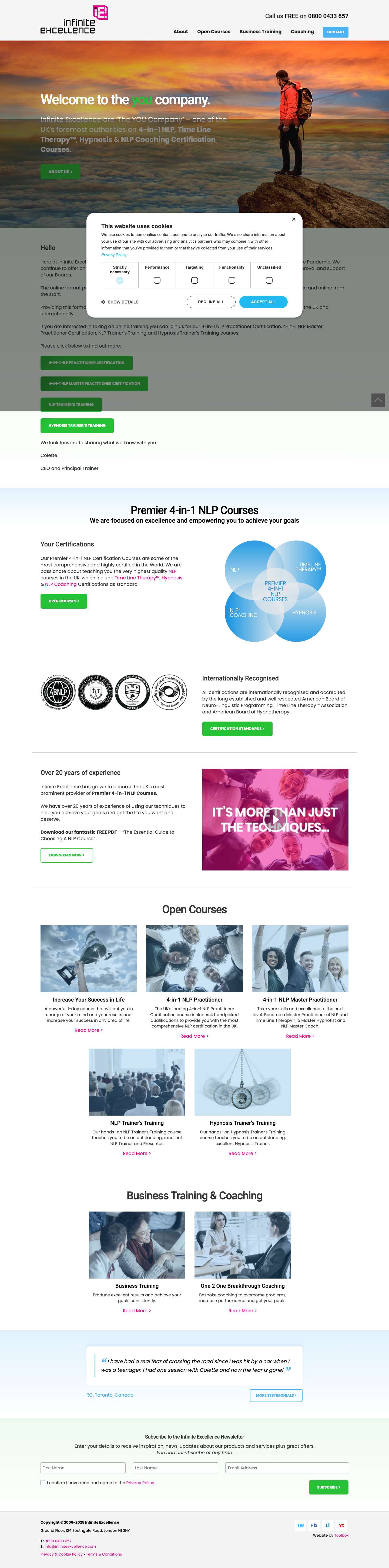 Welcome To The YOU Company | Infinite Excellence - Full Screenshot