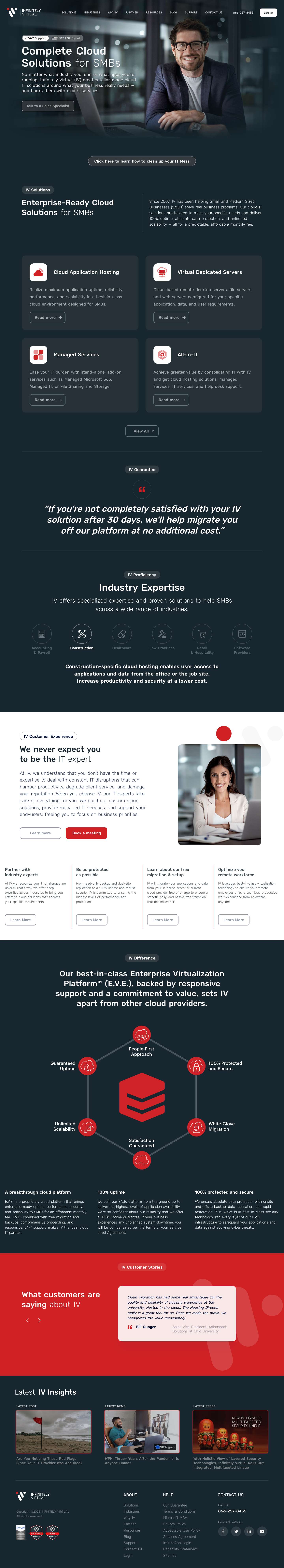 Infinitely Virtual - Enterprise-Ready Cloud Solutions for SMBs - Full Screenshot