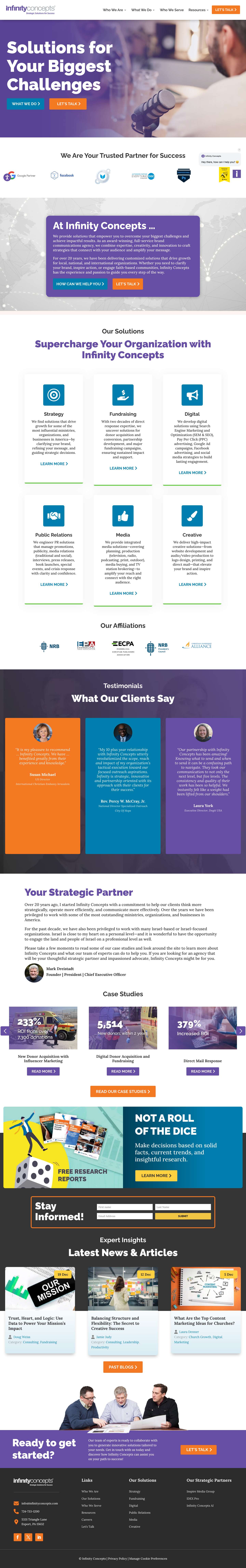 Christian Marketing Agency | Fundraising Branding - Full Screenshot