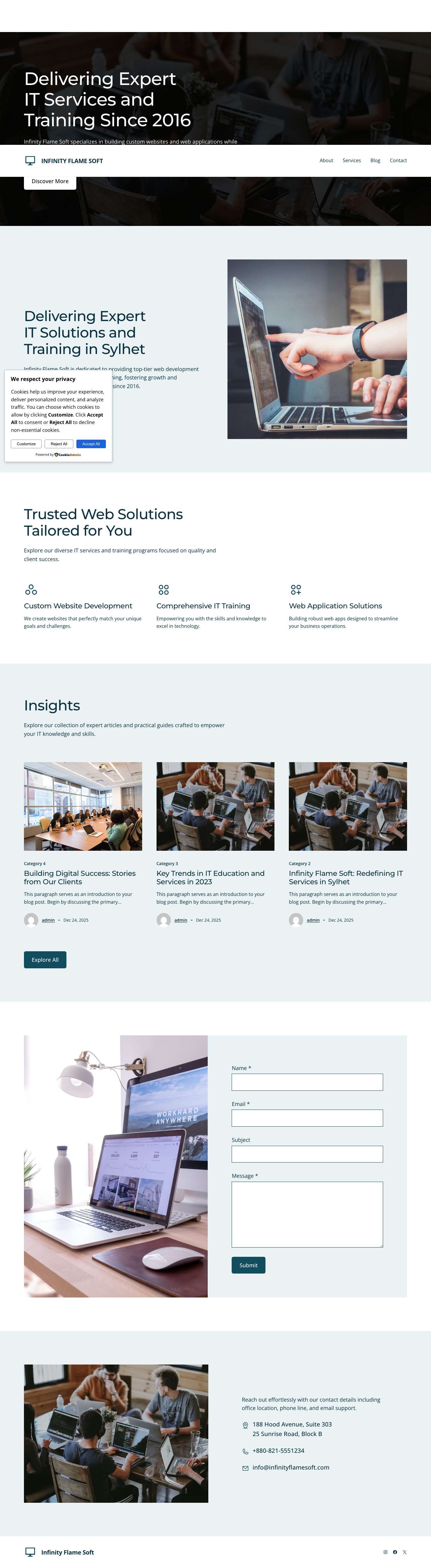 Home - Infinity Flame Soft - Full Screenshot