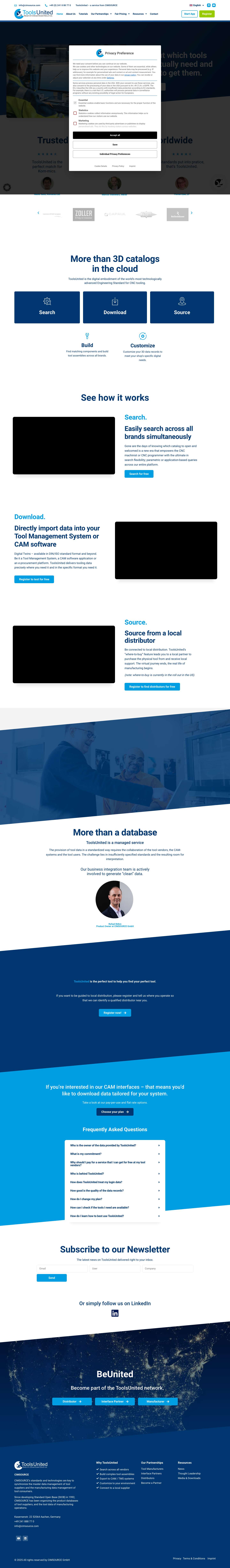 Home - ToolsUnited - Full Screenshot