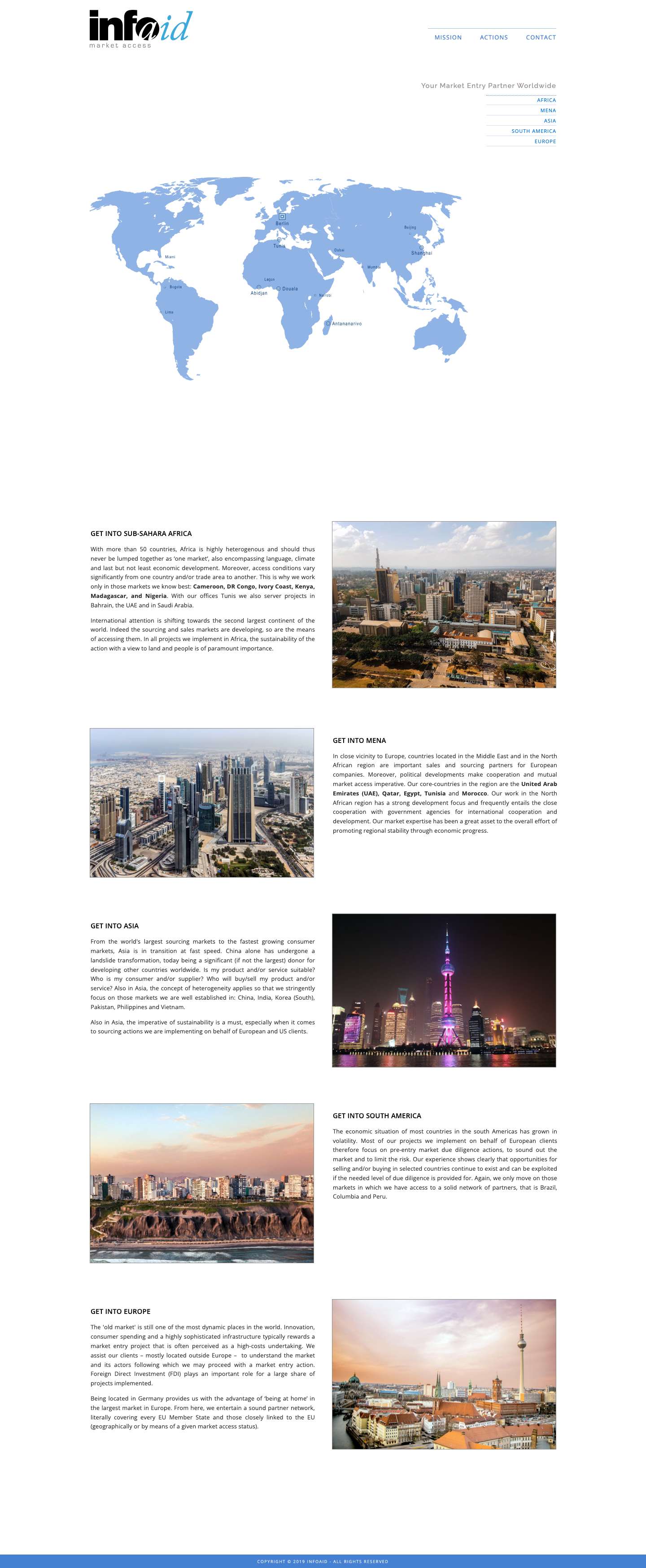 Your Market Entry Partner Worldwide - InfoAid - Full Screenshot