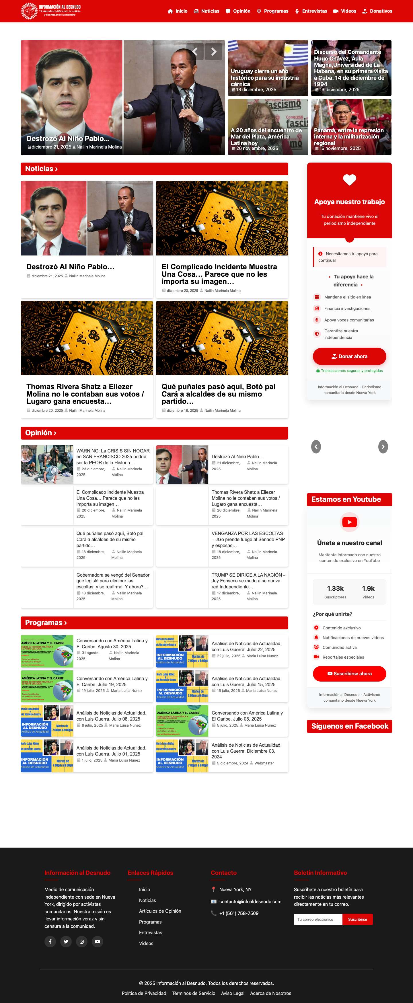 Información al Desnudo - Descodificando la Noticia - Full Screenshot