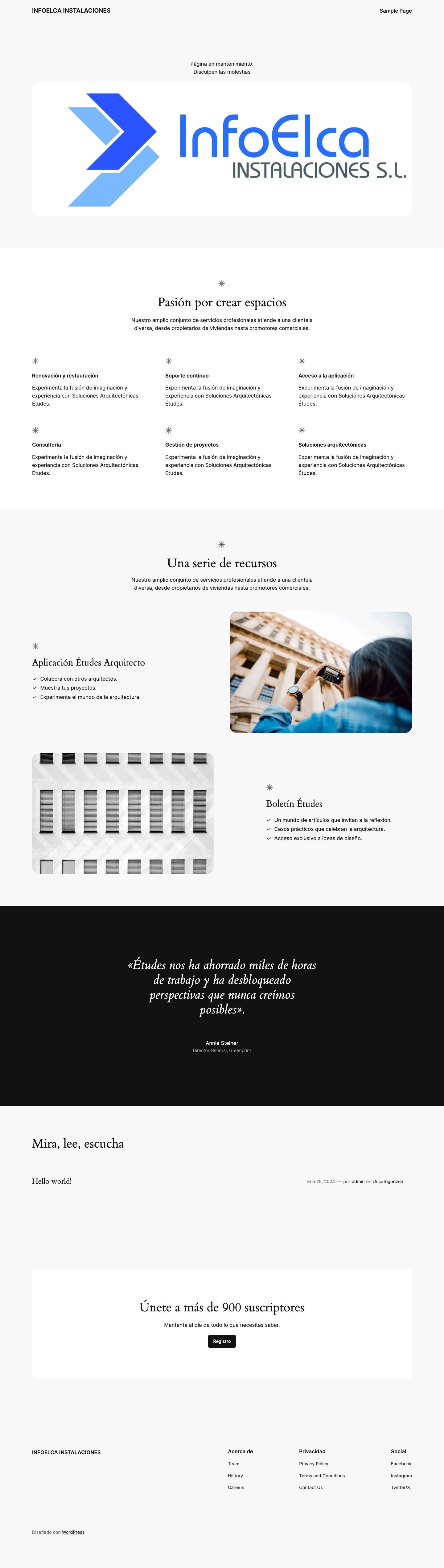 INFOELCA INSTALACIONES - Full Screenshot