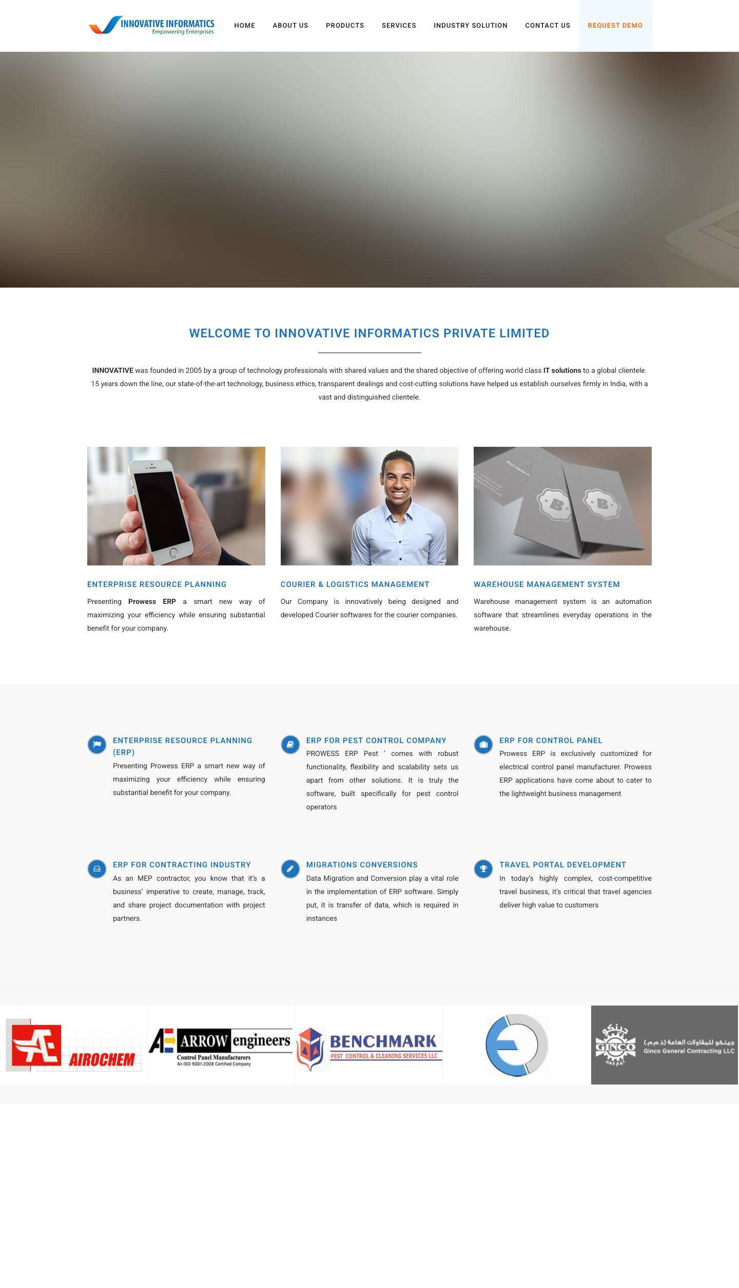 Innovative informatics Pvt. Ltd. | Innovative informatics Pvt. Ltd. | Enterprise Resource Planning ERP | - Full Screenshot