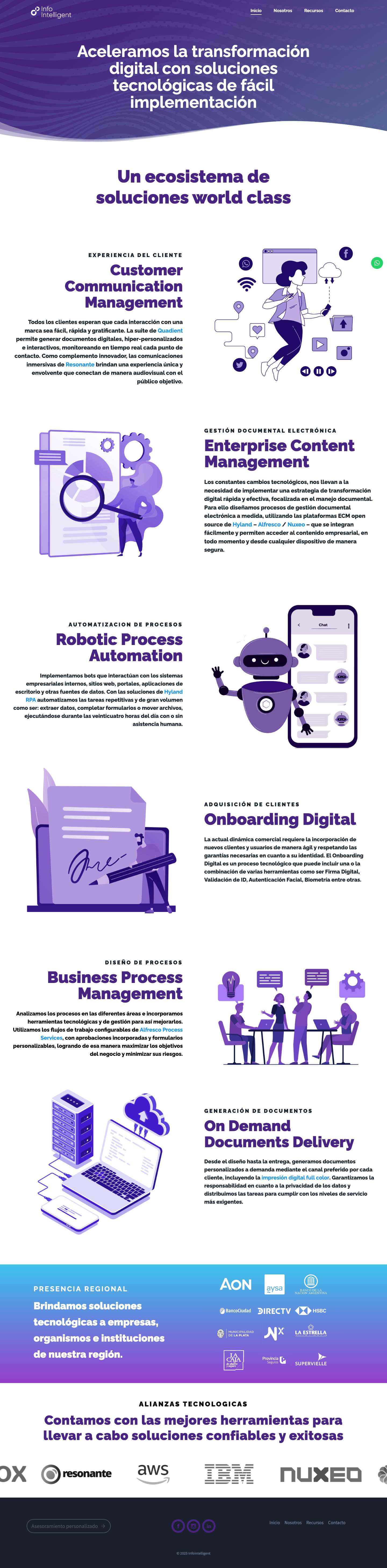 Infointelligent – QuadientToggle Menu - Full Screenshot