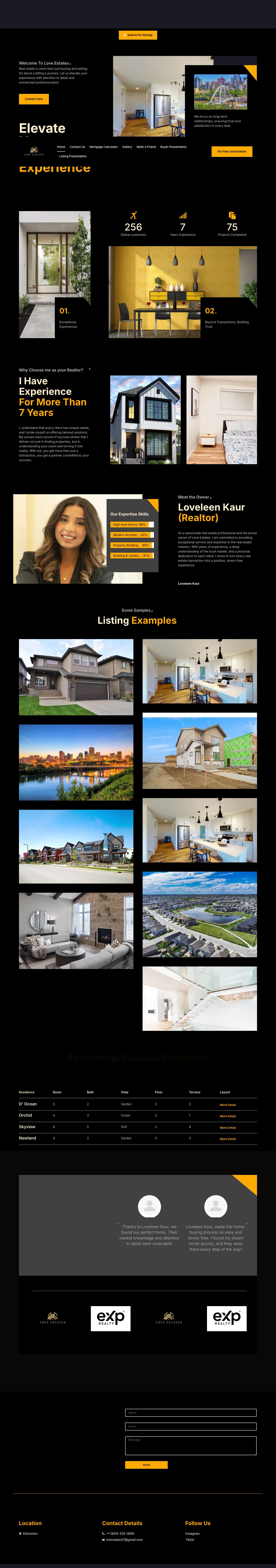 infoloveestates.com - Full Screenshot