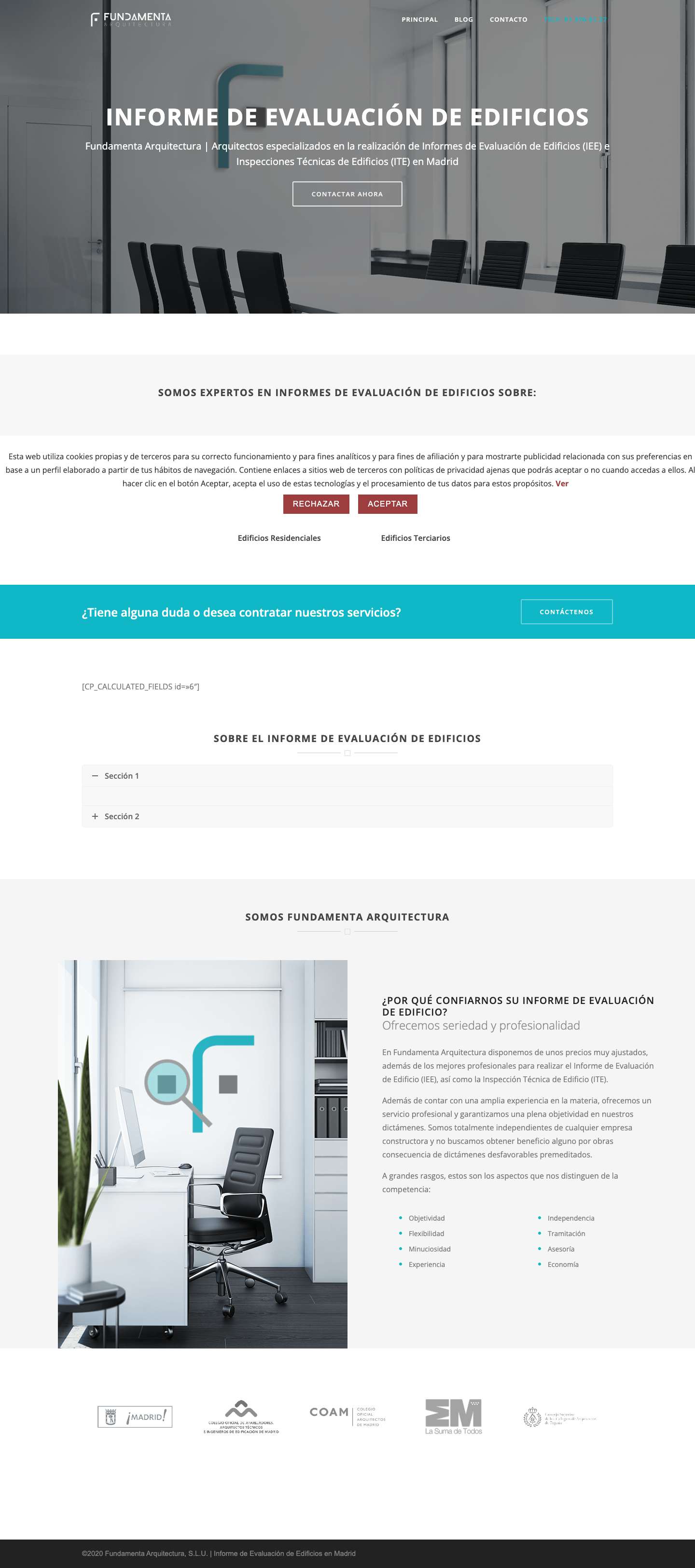 Principal - Informe de Evaluación de Edificios Madrid - IEE Madrid Informe de Evaluación de Edificios Madrid - Full Screenshot