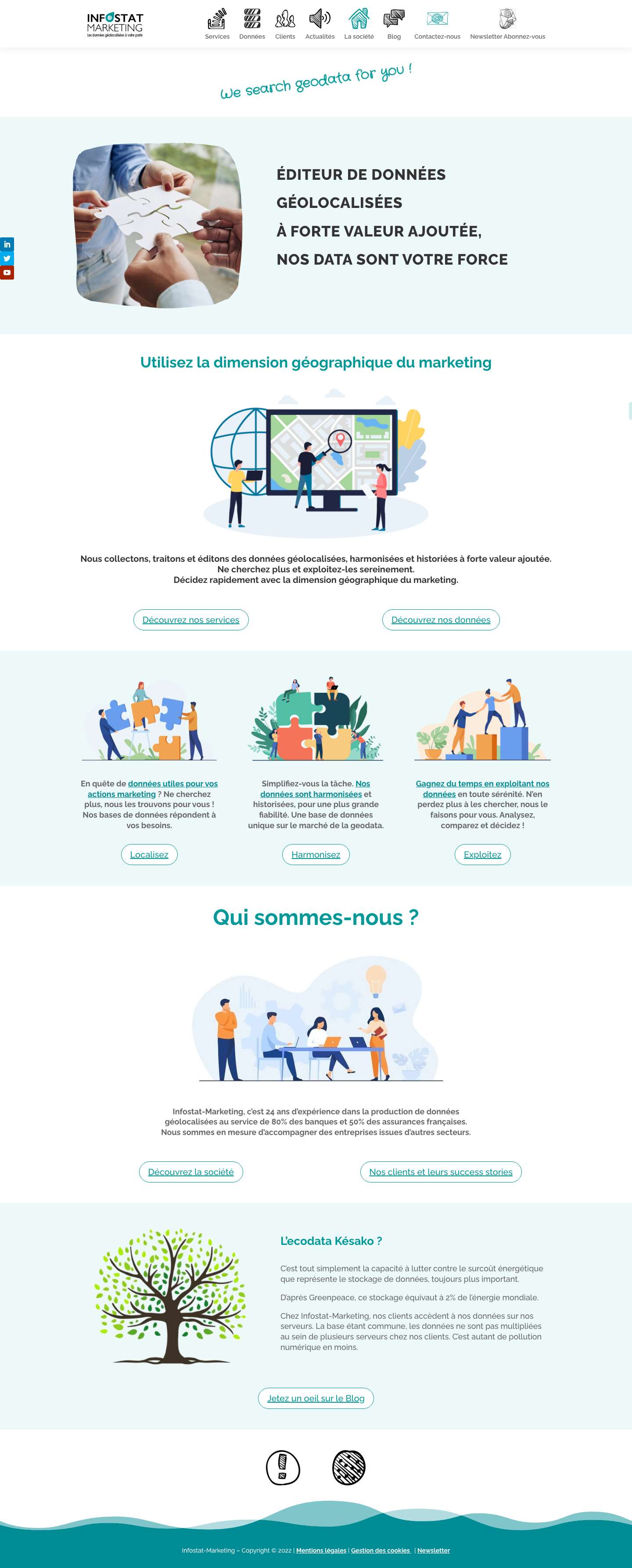 Accueil - Infostat Marketing - Full Screenshot