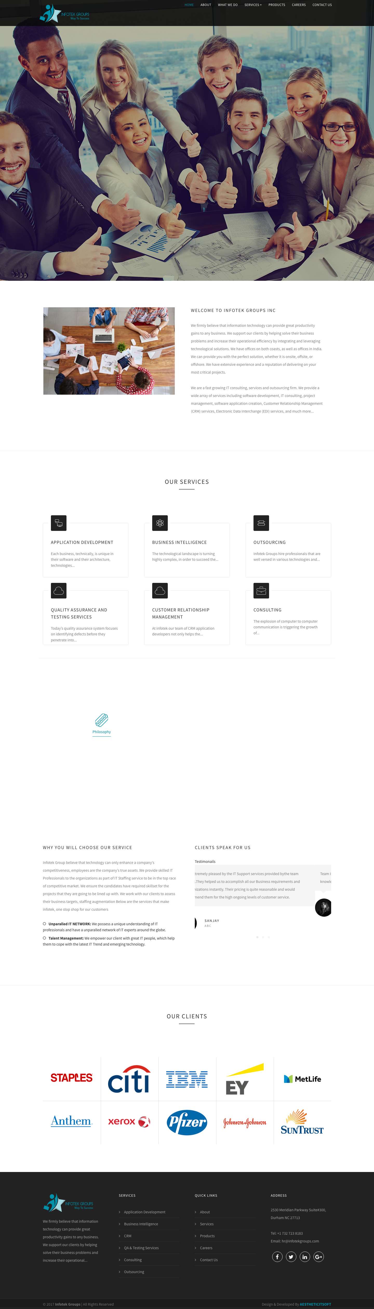 Home - Infotek - Full Screenshot