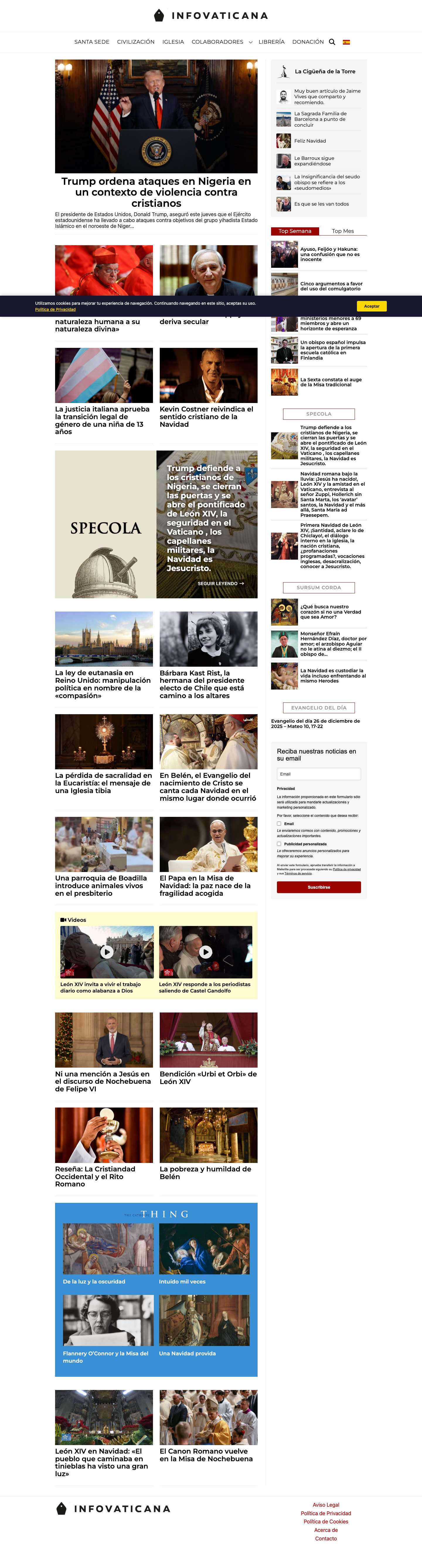 INFOVATICANA – Religión y Persona - Full Screenshot