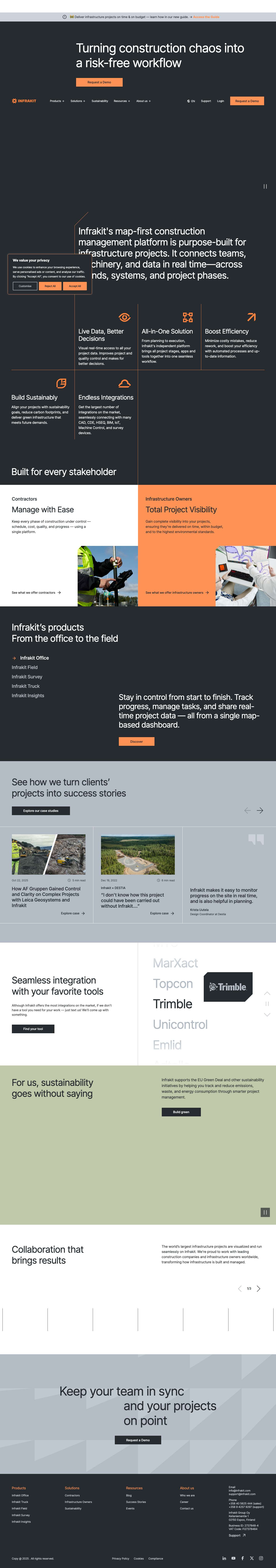 Infrakit | A map-first construction management platform - Full Screenshot
