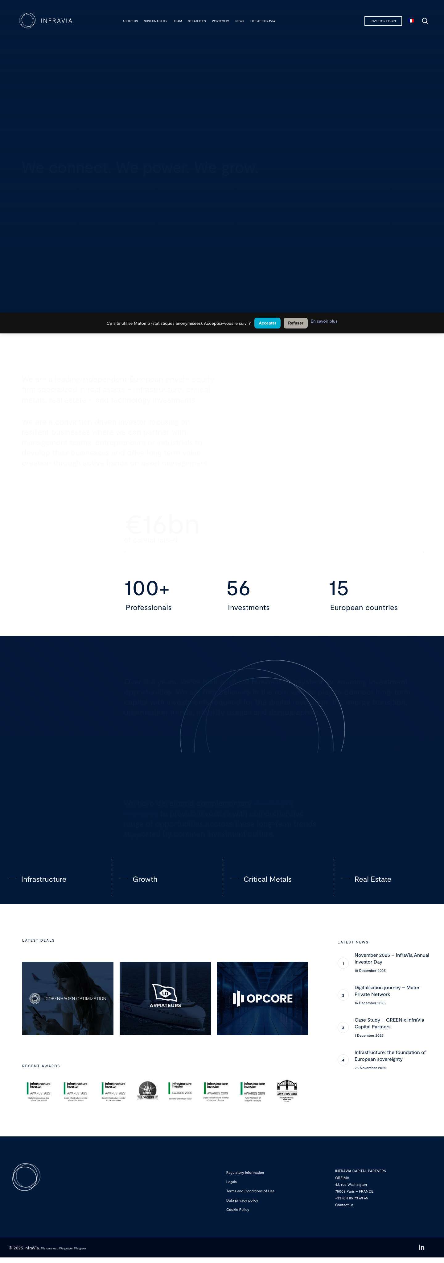 InfraVia Capital - A leading independent European private equity firm - Full Screenshot