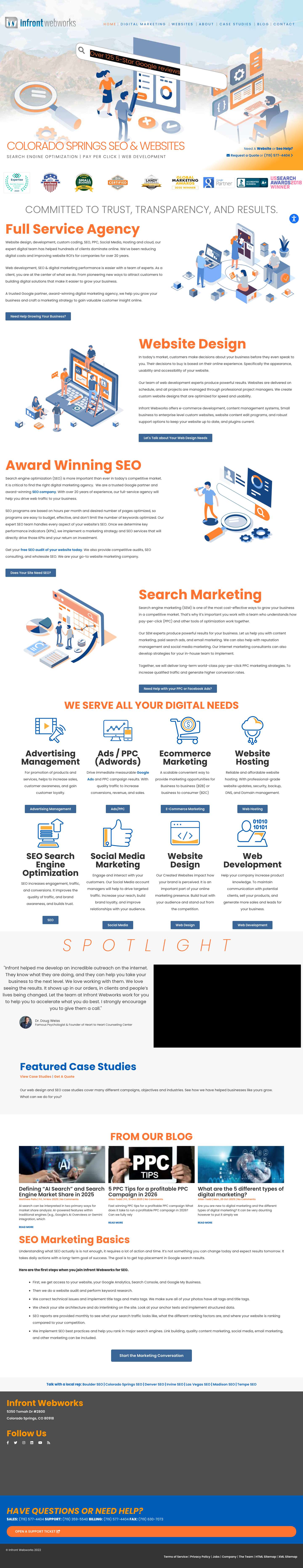 SEO, Website Development, Web Design, Digital Marketing Agency - Full Screenshot