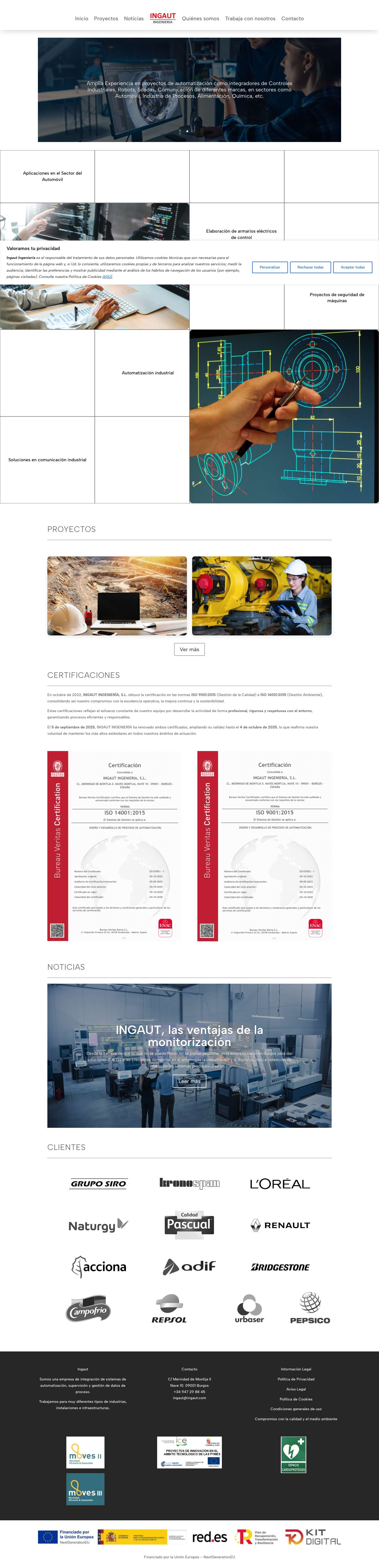 Home - Ingaut Ingeniería - Full Screenshot