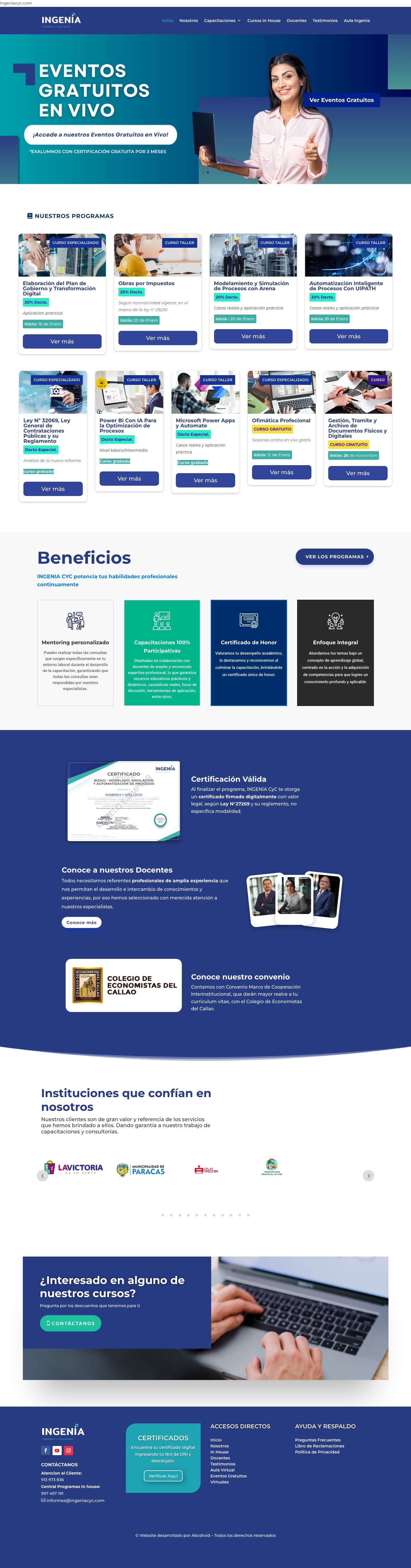 INGENIA | Ingenia CYC - Full Screenshot