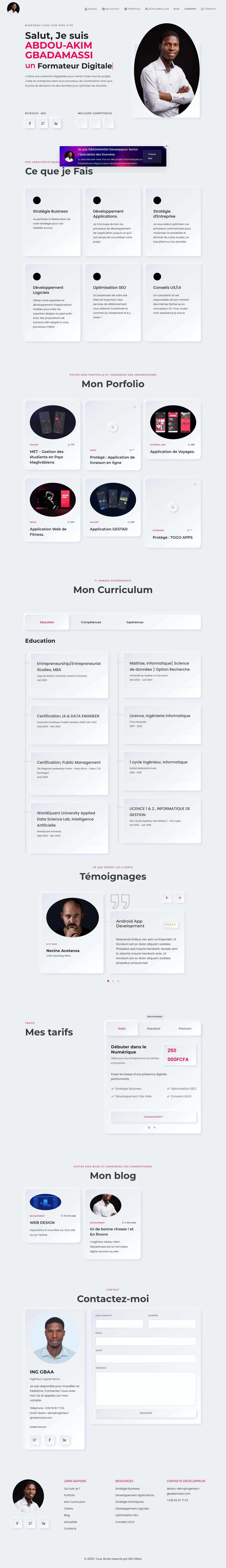 GBADAMASSI ABDOU-AKIM - Home - GBADAMASSI ABDOU-AKIM - Full Screenshot