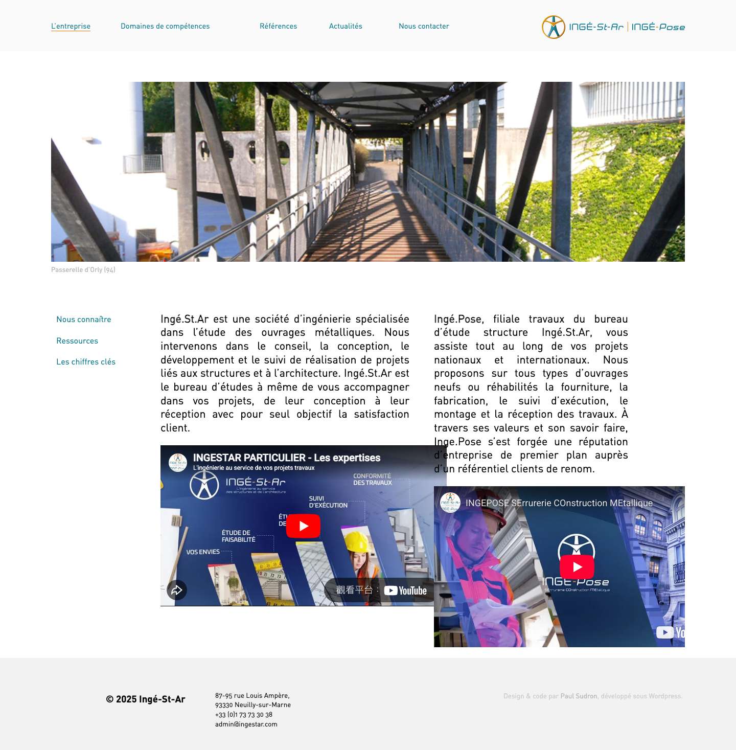Ingestar – L'ingénierie au service des Structures et de l'Architecture - Full Screenshot