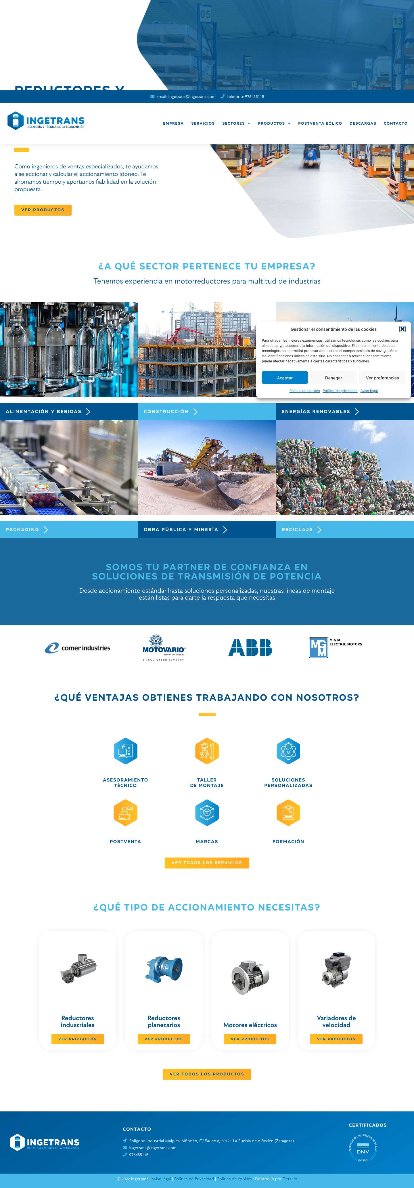 Ingetrans - Ingeniería y técnica de la transmisión - Full Screenshot