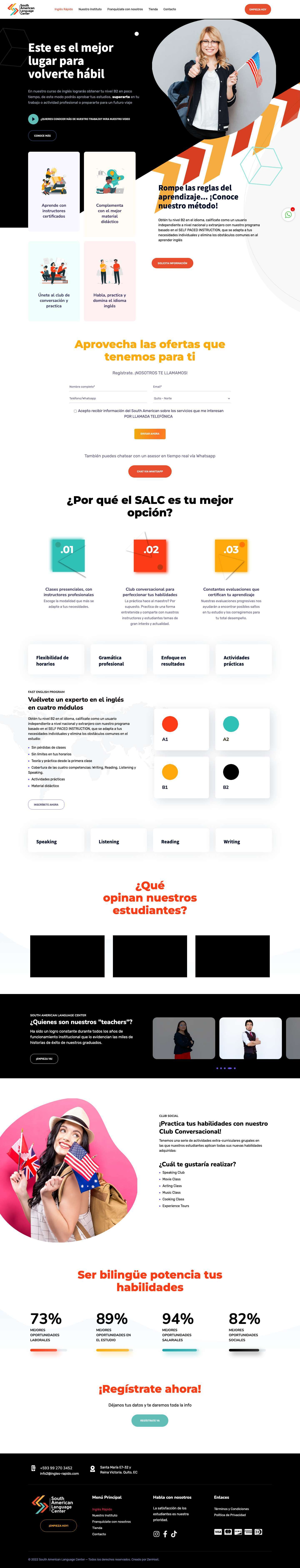 Inicio - South American - Full Screenshot