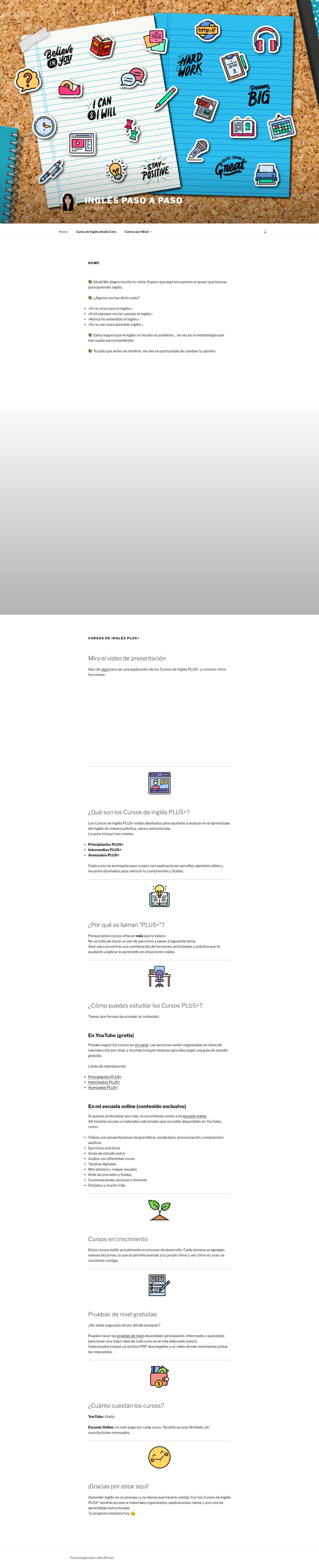 Home - Inglés Paso a Paso - Full Screenshot