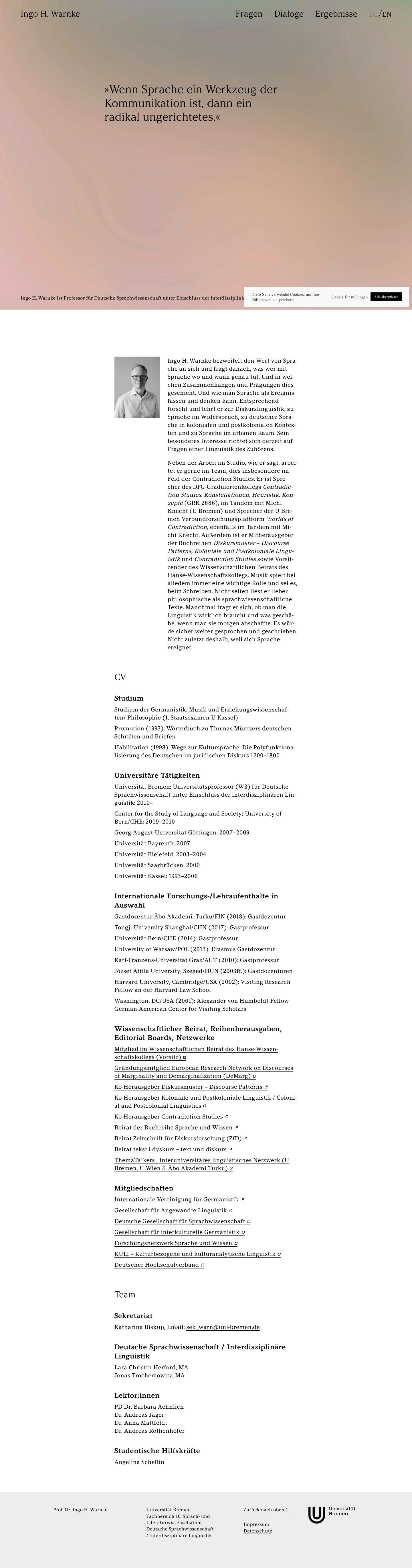 Ingo H. Warnke - Full Screenshot