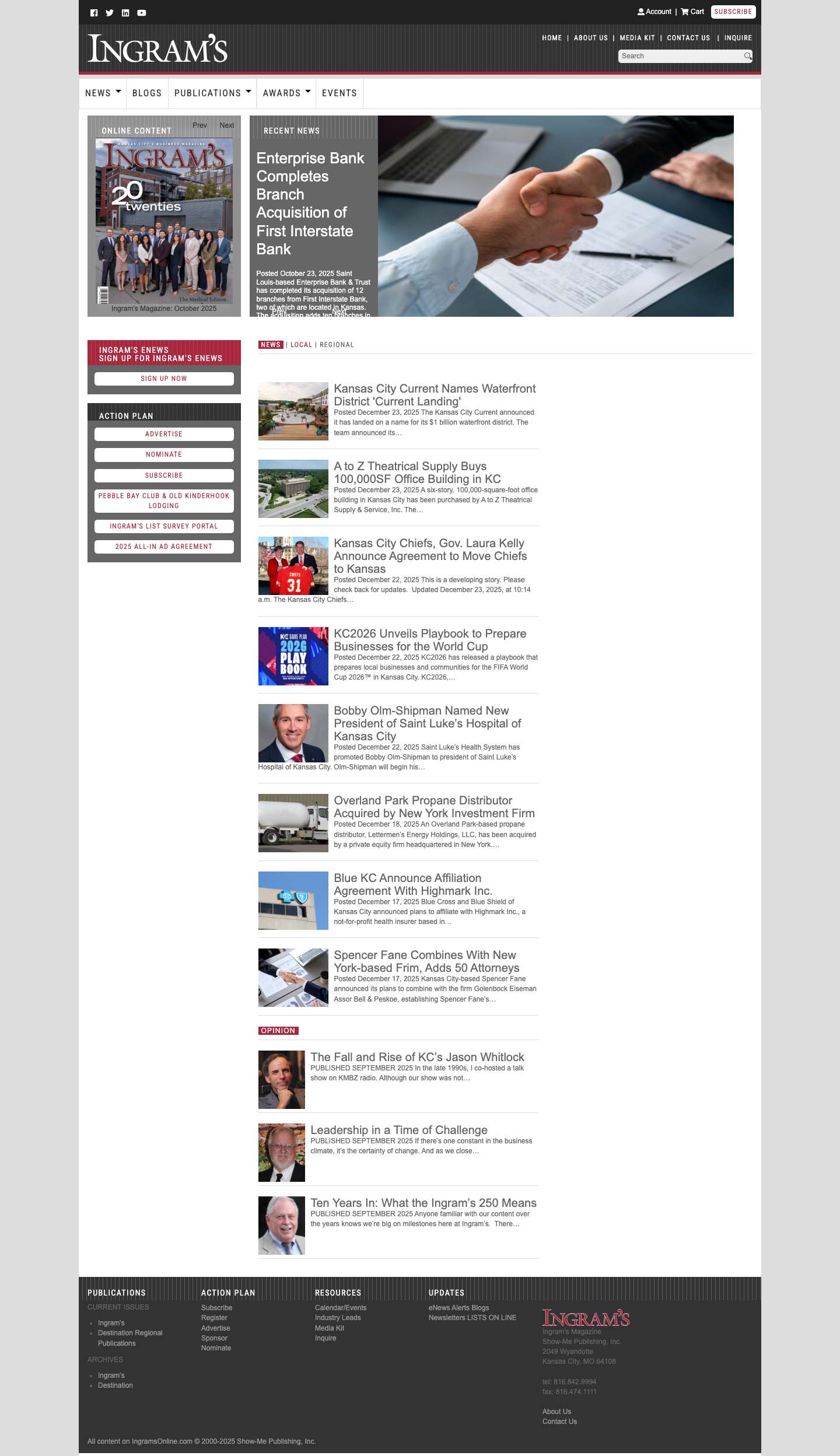 Ingram's :: Home - Full Screenshot