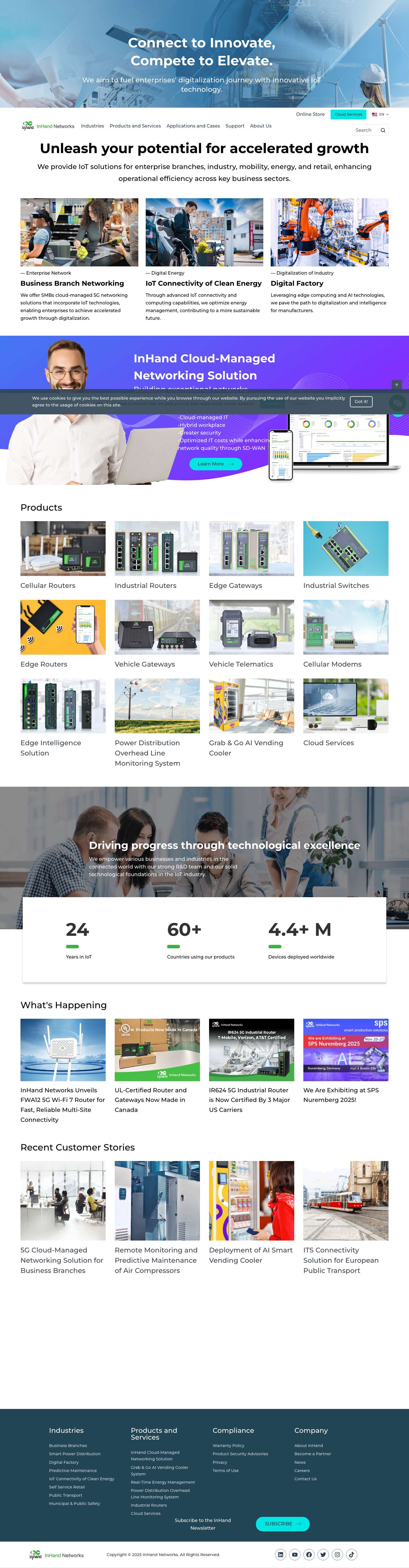 InHand Networks - Accelerate Digital Transformation - Full Screenshot