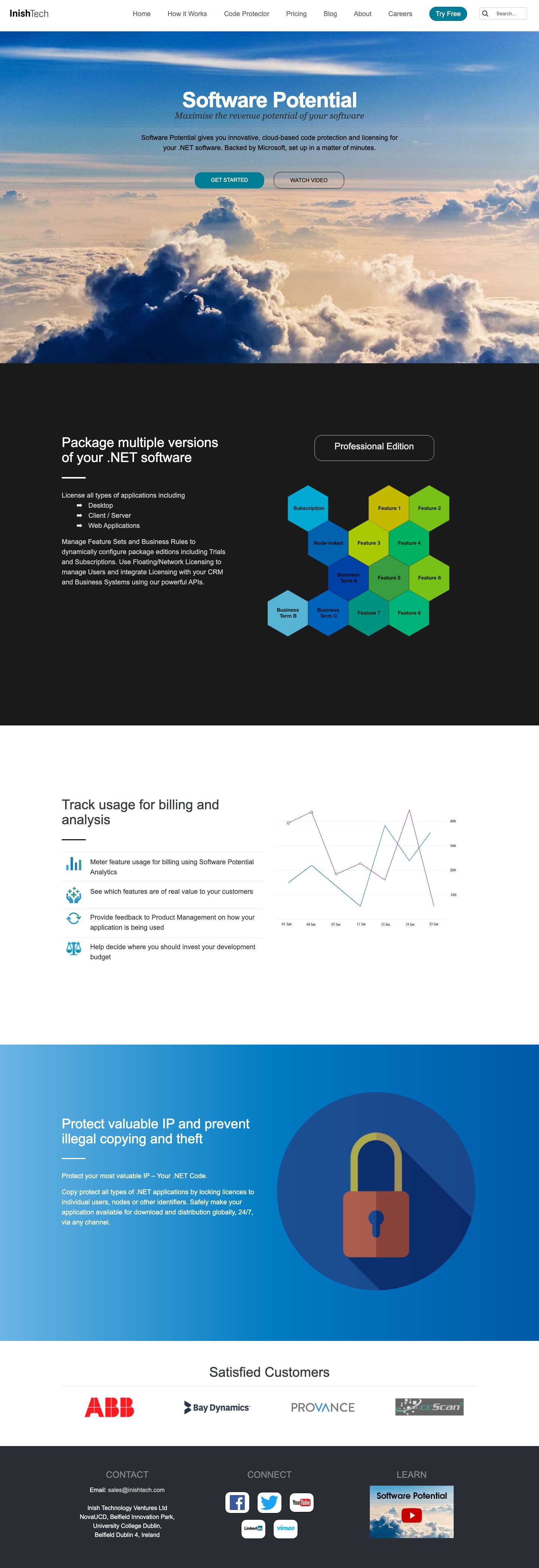 Inishtech – Inishtech | .NET Software Licensing and Copy Protection Services.all-hexagons-grouped-no-versionsvg-track-usagelocked (1) - Full Screenshot