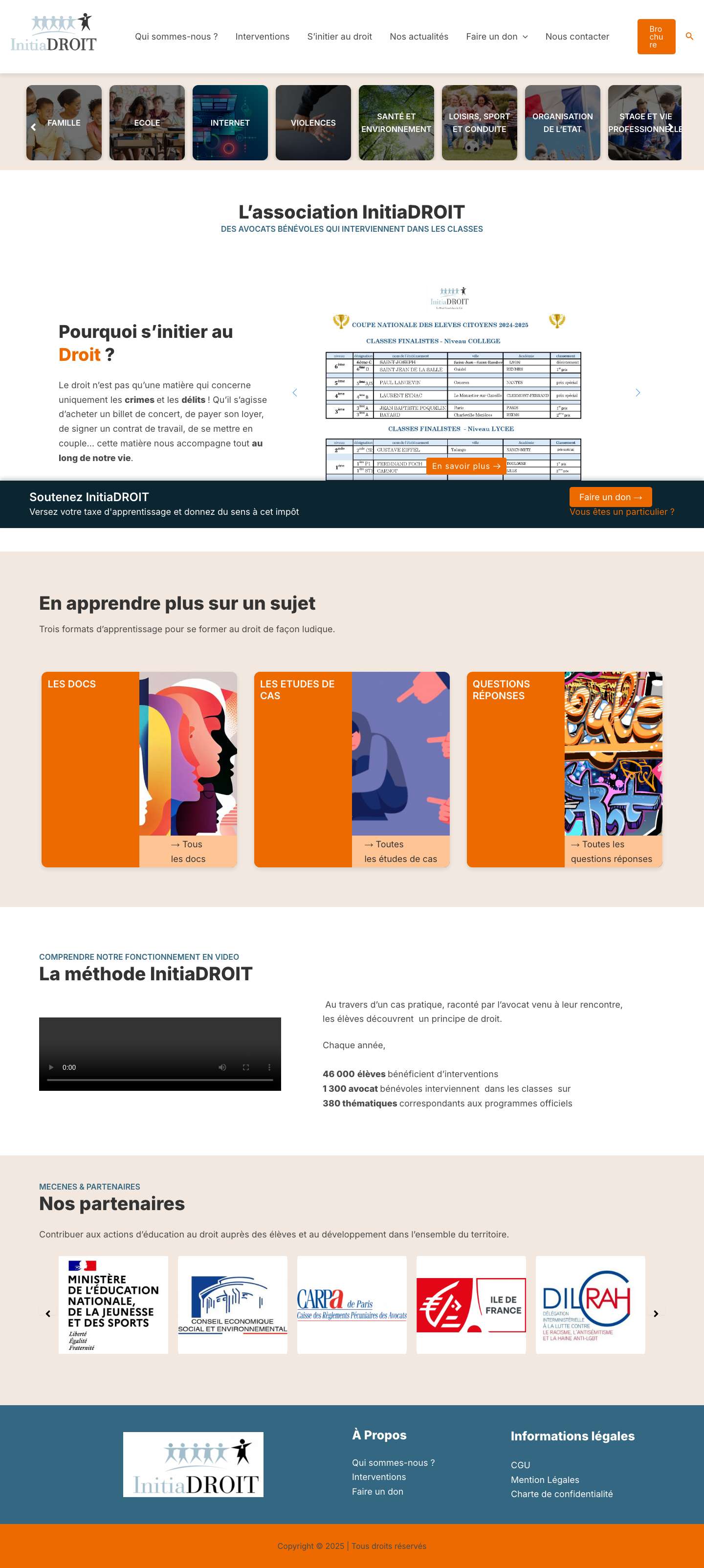 Le droit vivant dans la cité - Full Screenshot